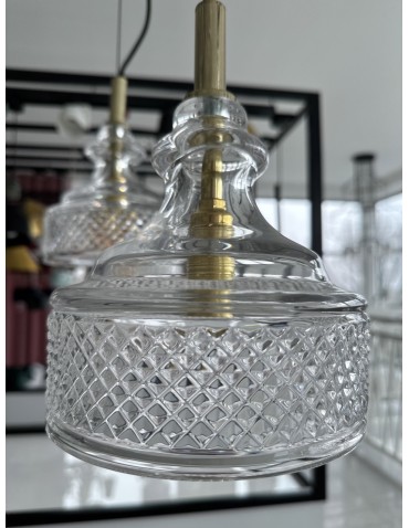 Argon CRUZ lampa wisząca 1 pł. 1x7W (max) transparentny mosiądz 4198 - produkt 2