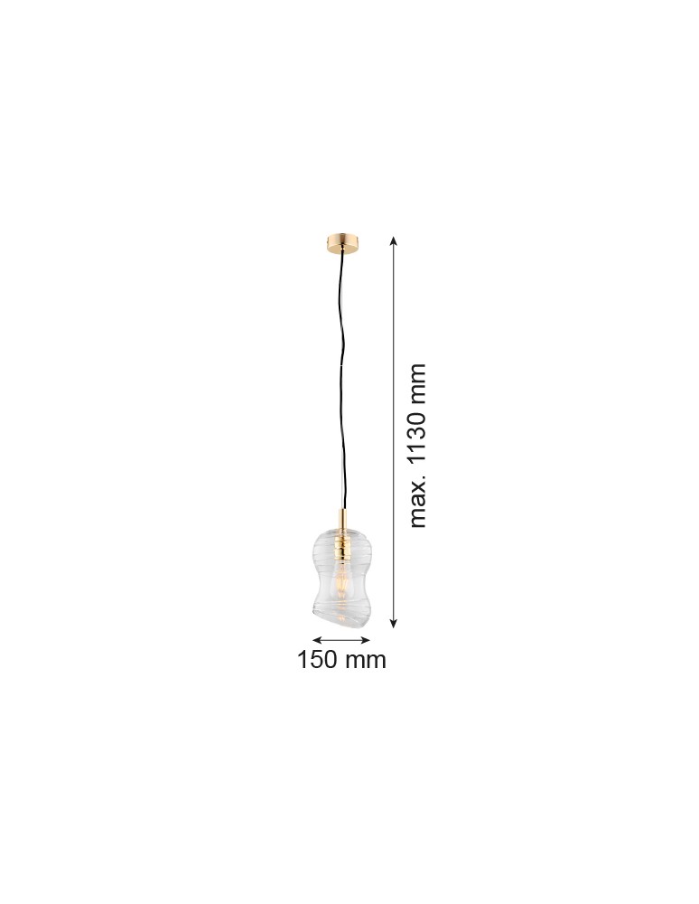Argon DEPORTIVO lampa wisząca 1 pł. 1x15W (max) transparenty mosiądz 4742 Argon DEPORTIVO lampa wisząca 1 pł. 1x15W (max) transparenty mosiądz 4742