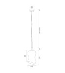 Argon DEPORTIVO lampa wisząca 1 pł. 1x15W (max) transparenty mosiądz 4742 Argon DEPORTIVO lampa wisząca 1 pł. 1x15W (max) transparenty mosiądz 4742
