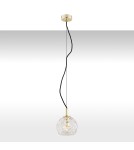 Argon OVIEDO lampa wisząca 1 pł. mniejsza 1x15W (max) transparentny mosiądz 4200 Argon OVIEDO lampa wisząca 1 pł. mniejsza 1x15W (max) transparentny mosiądz 4200