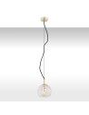 Argon OVIEDO lampa wisząca 1 pł. mniejsza 1x15W (max) transparentny mosiądz 4200 Argon OVIEDO lampa wisząca 1 pł. mniejsza 1x15W (max) transparentny mosiądz 4200