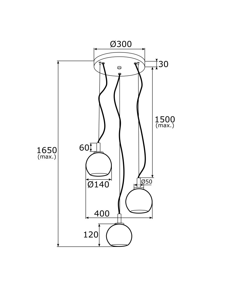 Argon OVIEDO lampa wisząca 3 pł. na okrągłej podsufitce 3x15W (max) transparentny mosiądz 1463 Argon OVIEDO lampa wisząca 3 pł. na okrągłej podsufitce 3x15W (max) transparentny mosiądz 1463