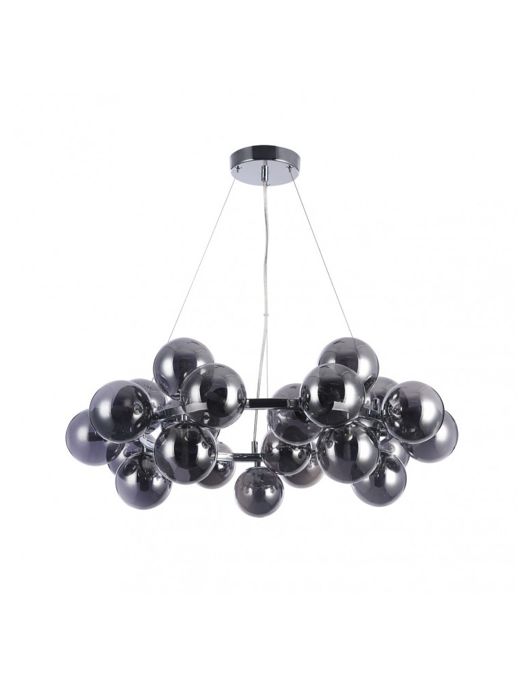 Lampy wiszące glamour - ITALUX Cabella Wisząca Chrom PND-5252-25-CH+SMK - produkt kolory-swiatla.pl 1