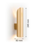 Argon AKRON PLUS kinkiet 2 pł. 2x6W (max) złoty 7177 Argon AKRON PLUS kinkiet 2 pł. 2x6W (max) złoty 7177
