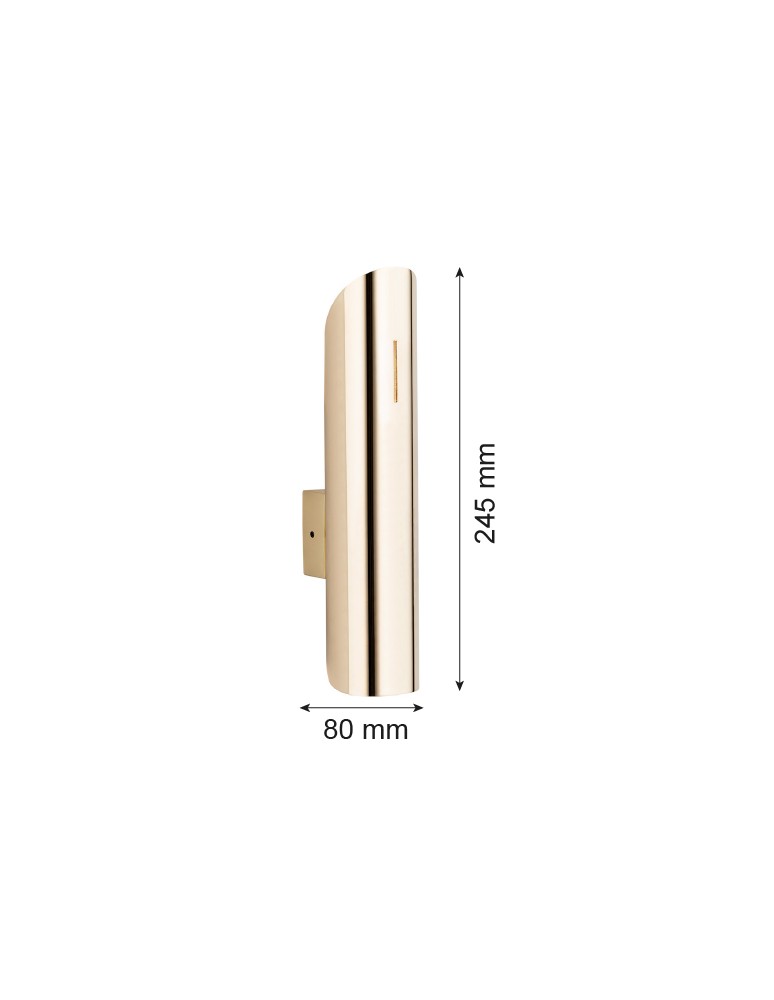 Argon AKRON kinkiet 2 pł. 2x6W (max) mosiądz 1039 Argon AKRON kinkiet 2 pł. 2x6W (max) mosiądz 1039