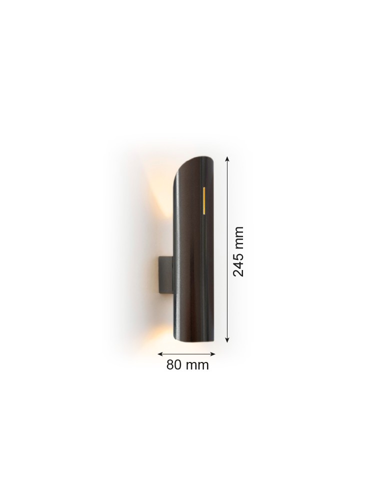 Argon AKRON PLUS 7232 kinkiet 2 pł., tytan szczotkowany G9 (nie zawiera źródła światła) / 230V stal szczotkowana lakierowa Argon AKRON PLUS 7232 kinkiet 2 pł., tytan szczotkowany G9 (nie zawiera źródła światła) / 230V stal szczotkowana lakierowa