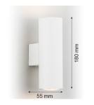 Argon MITOS kinkiet 2 pł. 2x5W (max) biały struktura 910 Argon MITOS kinkiet 2 pł. 2x5W (max) biały struktura 910