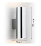 Kinkiety tuby - Argon MITOS kinkiet 2 pł. 2x5W (max) chrom 912 - product 2