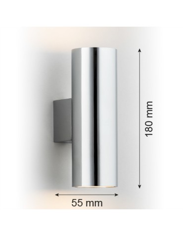 Argon MITOS kinkiet 2 pł. 2x5W (max) chrom 912 - produkt 2