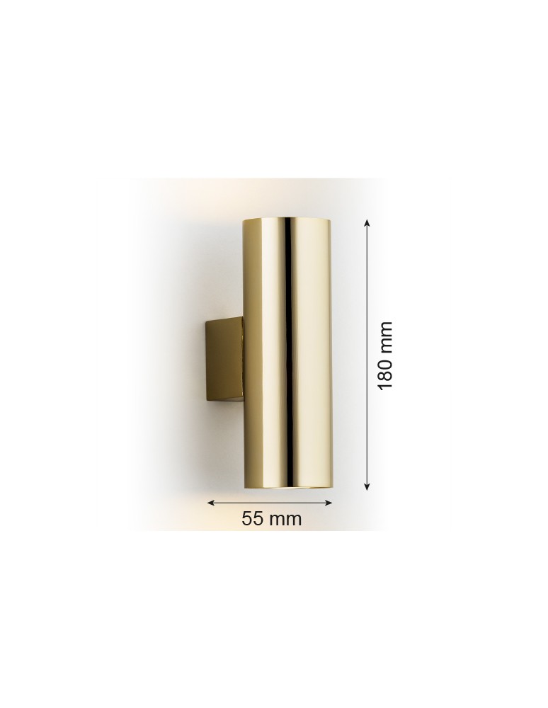 Argon MITOS kinkiet 2 pł. 2x5W (max) mosiądz 913 Argon MITOS kinkiet 2 pł. 2x5W (max) mosiądz 913