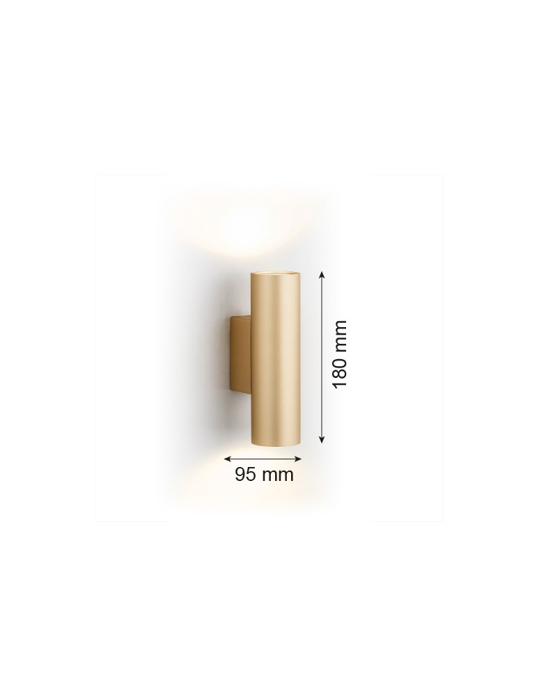 Argon MITOS PLUS kinkiet 2 pł. 2x5W (max) złoty 7178 Argon MITOS PLUS kinkiet 2 pł. 2x5W (max) złoty 7178