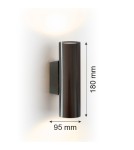 Kinkiety - Argon MITOS PLUS 7231 kinkiet 2 pł., tytan szczotkowany GU10 (nie zawiera źródła światła) / 230V stal szczotkowana lakiero - product 4