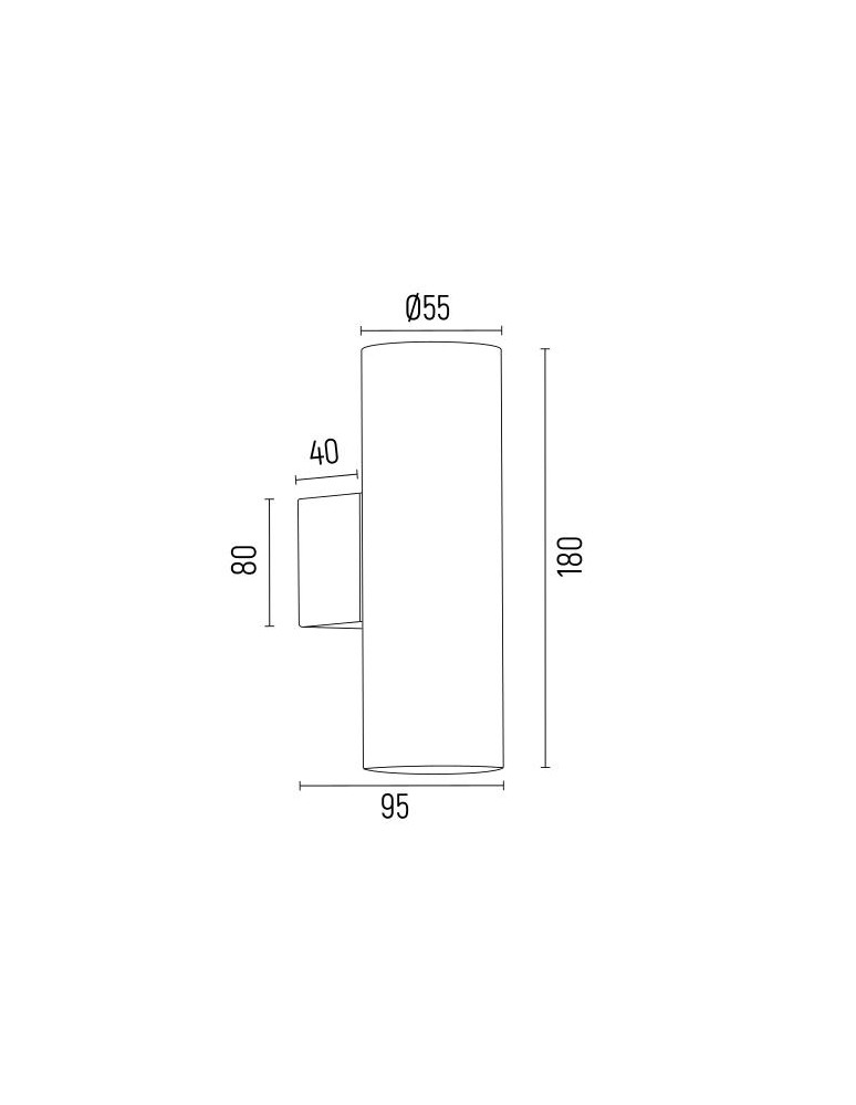 Argon MITOS PLUS 7231 kinkiet 2 pł., tytan szczotkowany GU10 (nie zawiera źródła światła) / 230V stal szczotkowana lakiero