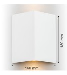 Kinkiety - Argon SKIATOS kinkiet 2 pł. 2x5W (max) biały struktura 915 - product 3