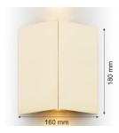 Argon SKIATOS kinkiet 2 pł. 2x5W (max) mosiądz 918 Argon SKIATOS kinkiet 2 pł. 2x5W (max) mosiądz 918