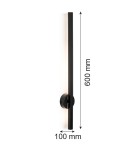 Argon ASSE listwa LED krótsza 1x6W czarny struktura 8052 Argon ASSE listwa LED krótsza 1x6W czarny struktura 8052