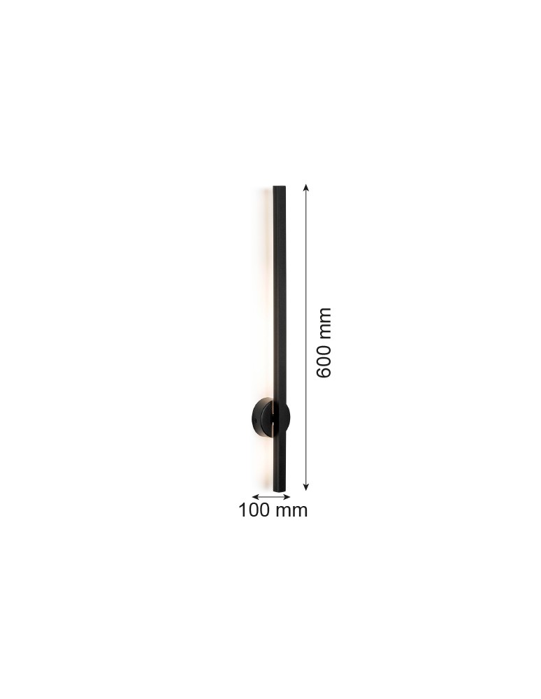 Argon ASSE listwa LED krótsza 1x6W czarny struktura 8052 Argon ASSE listwa LED krótsza 1x6W czarny struktura 8052