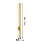 Argon ASSE listwa LED 1x10W mosiądz szczotkowany 8053 Argon ASSE listwa LED 1x10W mosiądz szczotkowany 8053