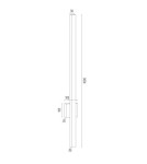 Argon ASSE listwa LED 1x10W mosiądz szczotkowany 8053 Argon ASSE listwa LED 1x10W mosiądz szczotkowany 8053
