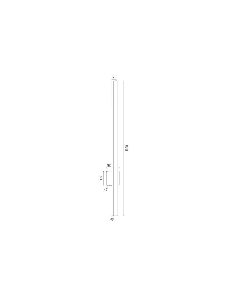 Argon ASSE listwa LED 1x10W mosiądz szczotkowany 8053 Argon ASSE listwa LED 1x10W mosiądz szczotkowany 8053
