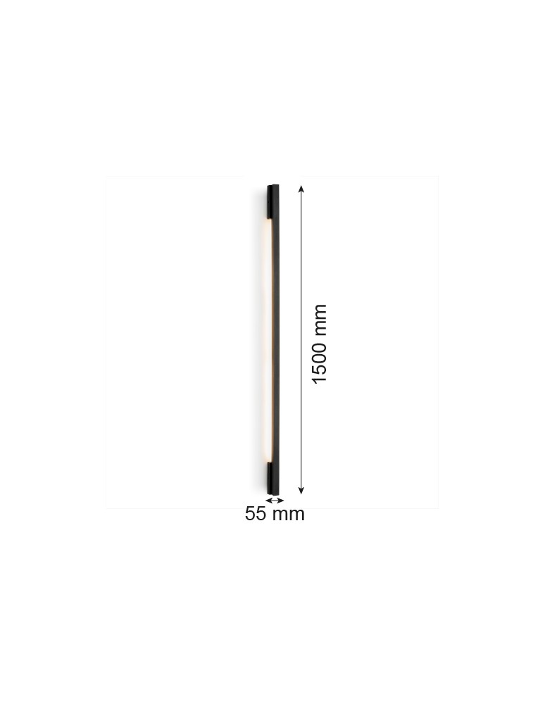 Argon ASSE listwa LED 1x15W czarny struktura 8054 Argon ASSE listwa LED 1x15W czarny struktura 8054