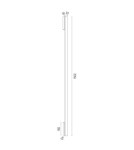 Argon ASSE listwa LED 1x15W biały struktura 8055 Argon ASSE listwa LED 1x15W biały struktura 8055
