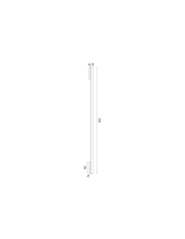 Argon ASSE listwa LED 1x15W biały struktura 8055 Argon ASSE listwa LED 1x15W biały struktura 8055