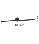 Argon MIRIAM 8600 kinkiet 1 pł. L, czarny LED Argon MIRIAM 8600 kinkiet 1 pł. L, czarny LED