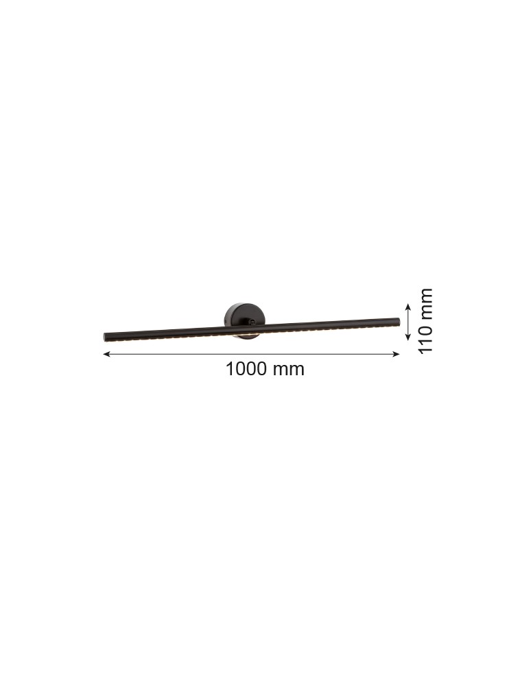 Argon MIRIAM 8600 kinkiet 1 pł. L, czarny LED Argon MIRIAM 8600 kinkiet 1 pł. L, czarny LED