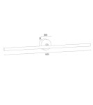 Argon MIRIAM 8602 kinkiet L złoty LED LED Argon MIRIAM 8602 kinkiet L złoty LED LED