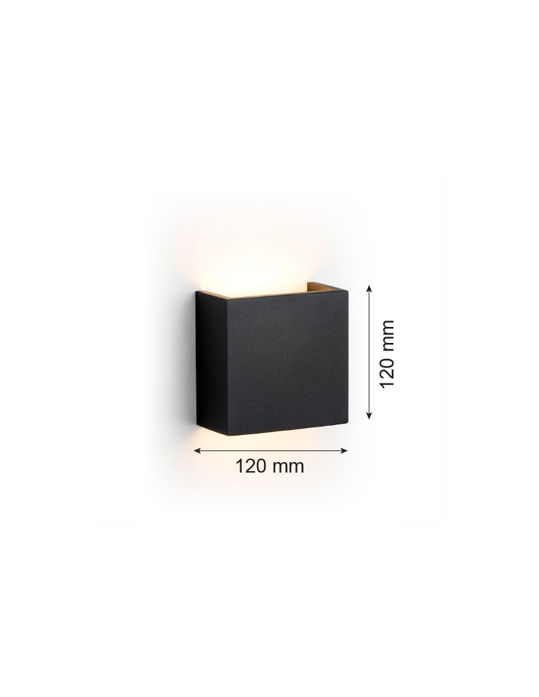Argon GENT kinkiet LED 1x3.6W czarny 8359 Argon GENT kinkiet LED 1x3.6W czarny 8359
