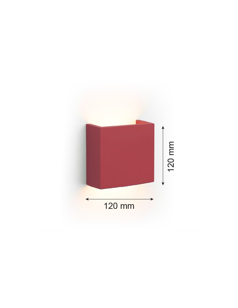 Argon GENT kinkiet LED 1x3.6W czerwony 8361 Argon GENT kinkiet LED 1x3.6W czerwony 8361