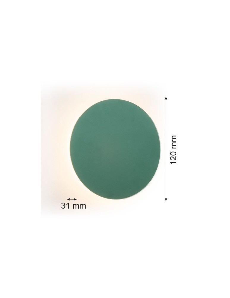 Argon OREGON PLUS kinkiet 1 pł. S 1x3W zielony 8323 Argon OREGON PLUS kinkiet 1 pł. S 1x3W zielony 8323