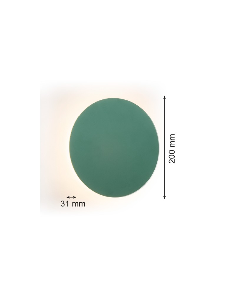 Argon OREGON PLUS kinkiet 1 pł. M 1x4.5W zielony 8324 Argon OREGON PLUS kinkiet 1 pł. M 1x4.5W zielony 8324