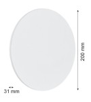 Kinkiety minimalistyczne - Argon OREGON kinkiet 1 pł. M 1x4.5W biały struktura 3855 - product 3