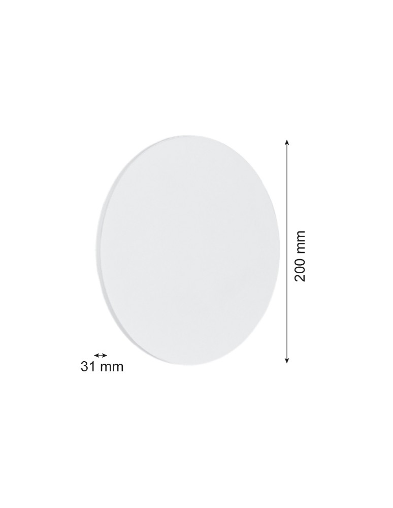Argon OREGON kinkiet 1 pł. M 1x4.5W biały struktura 3855