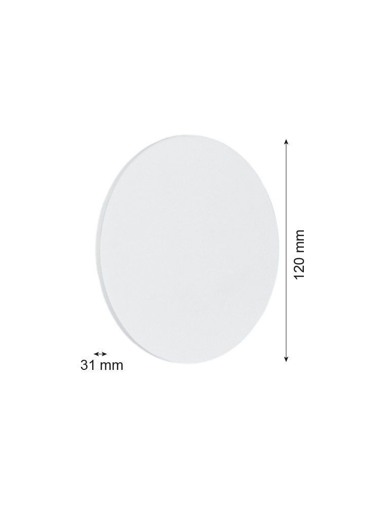 Argon OREGON kinkiet 1 pł. S 1x3W biały struktura 3856 Argon OREGON kinkiet 1 pł. S 1x3W biały struktura 3856