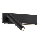 Argon JASPER kinkiet 2 pł. 1x6W LED (max) + 1x4.5W czarny struktura 1035 Argon JASPER kinkiet 2 pł. 1x6W LED (max) + 1x4.5W czarny struktura 1035