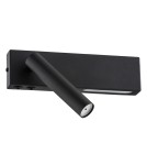 Argon JASPER kinkiet 2 pł. 1x6W LED (max) + 1x4.5W czarny struktura 1035 Argon JASPER kinkiet 2 pł. 1x6W LED (max) + 1x4.5W czarny struktura 1035