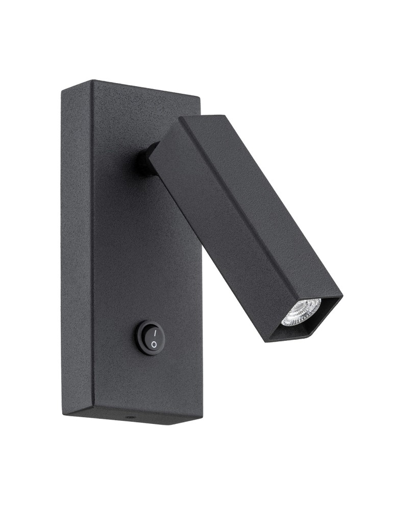 Argon ROCK kinkiet 1 pł. 1x6W LED (max) czarny struktura 4723