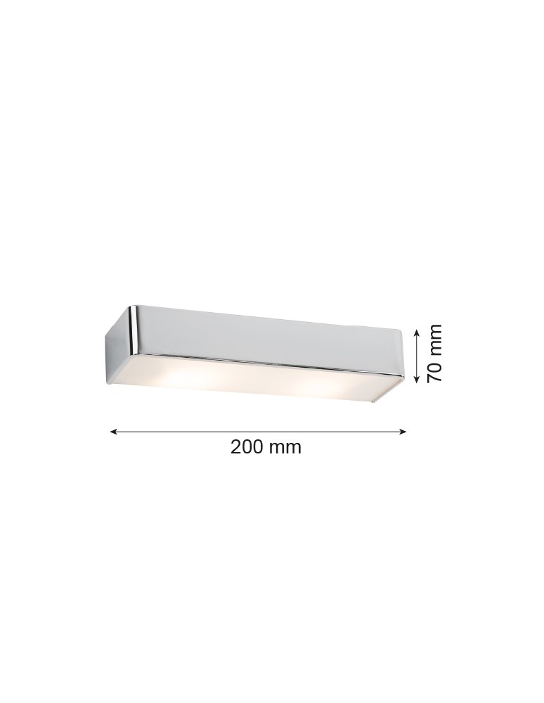 Kinkiety chromowane - Argon RODAN kinkiet 1 pł. mały 1x15W (max) chrom 3076 - product kolory-swiatla.pl 2