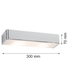 Argon RODAN kinkiet 1 pł. średni 1x15W (max) chrom 3074 Argon RODAN kinkiet 1 pł. średni 1x15W (max) chrom 3074
