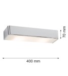 Argon RODAN kinkiet 2 pł. duży 2x15W (max) chrom 655 Argon RODAN kinkiet 2 pł. duży 2x15W (max) chrom 655