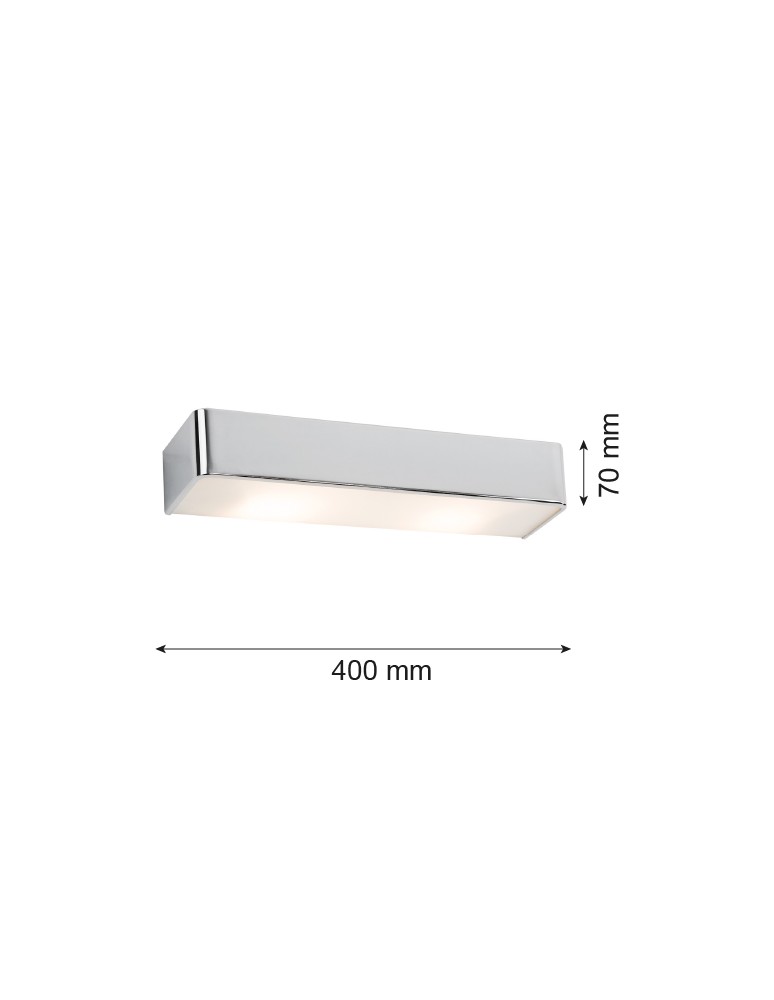 Argon RODAN kinkiet 2 pł. duży 2x15W (max) chrom 655 Argon RODAN kinkiet 2 pł. duży 2x15W (max) chrom 655
