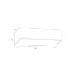 Argon RODAN kinkiet 2 pł. duży 2x15W (max) chrom 655 Argon RODAN kinkiet 2 pł. duży 2x15W (max) chrom 655