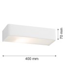 Argon RODAN kinkiet 2 pł. duży 2x15W (max) biały struktura 656 Argon RODAN kinkiet 2 pł. duży 2x15W (max) biały struktura 656