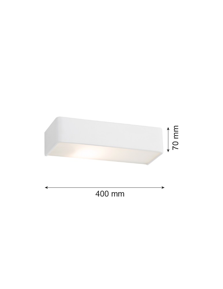 Argon RODAN kinkiet 2 pł. duży 2x15W (max) biały struktura 656 Argon RODAN kinkiet 2 pł. duży 2x15W (max) biały struktura 656