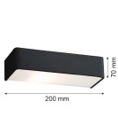 Argon RODAN kinkiet 1 pł. mały 1x15W (max) czarny struktura 3079 Argon RODAN kinkiet 1 pł. mały 1x15W (max) czarny struktura 3079