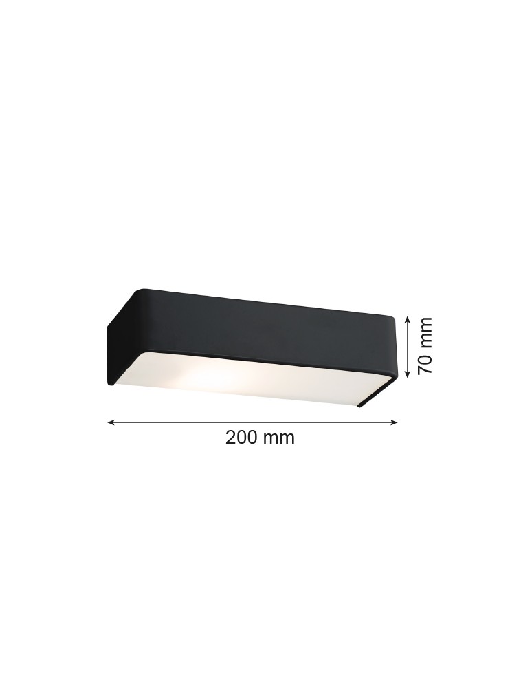 Argon RODAN kinkiet 1 pł. mały 1x15W (max) czarny struktura 3079 Argon RODAN kinkiet 1 pł. mały 1x15W (max) czarny struktura 3079
