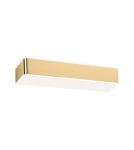 Kinkiety złote - Argon RODAN kinkiet 1 pł. mały 1x15W (max) złoty połysk białe wykończenie 4147 - product 1